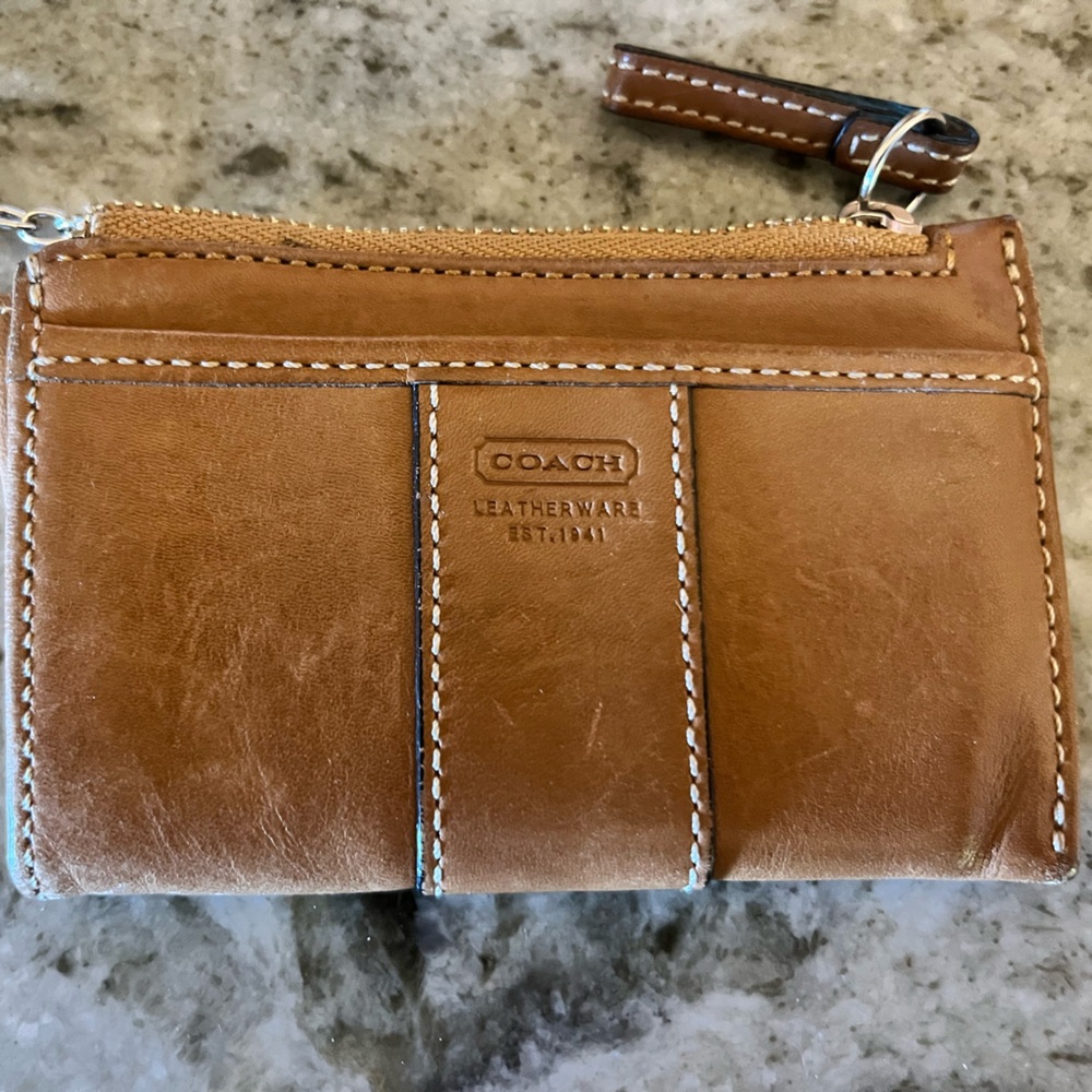 Coach Leather wallet.